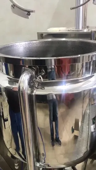 Máquina emulsionante Mezclador emulsionante al vacío para hacer champú, mezclador de alimentos Máquinas para hacer margarina