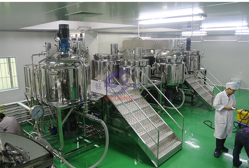 China Food Emulsifying Machine Cosmetics Vacuum Homogenizing Emulsifying Mixer