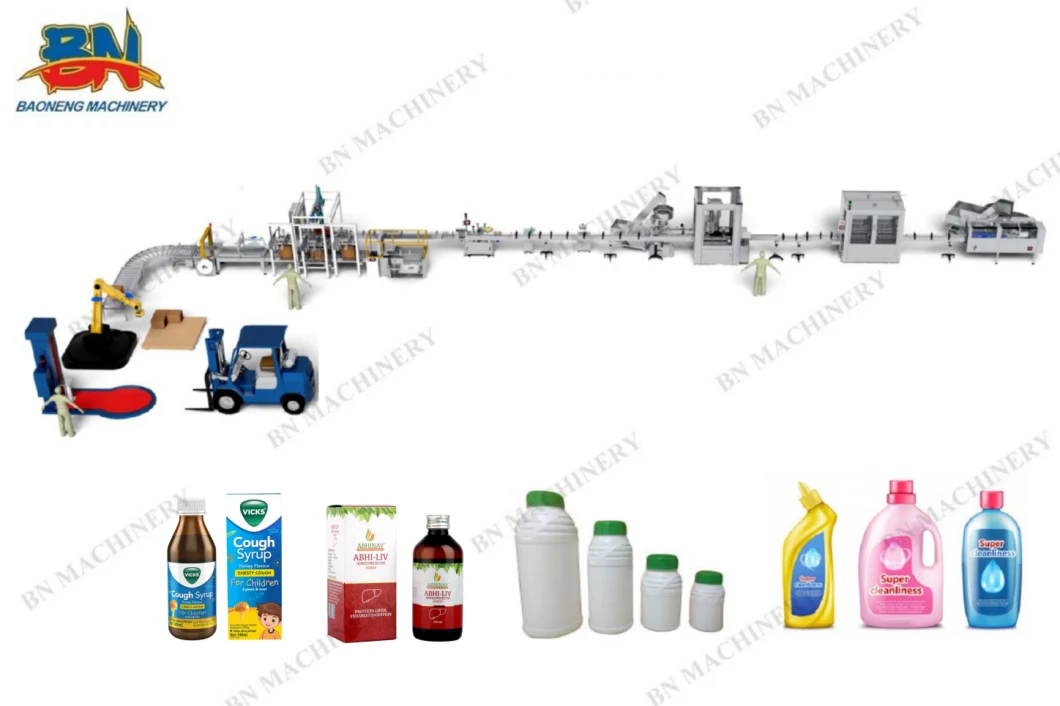 Quality Automatic Liquid Oil Cream Bottle Filling Machine with Capping Labeling Line